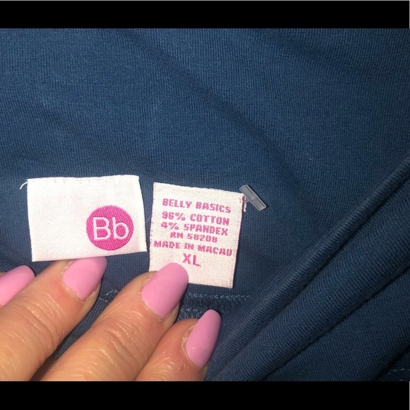 Belly Basics Blue Midi Skirt XL - Picture 2 of 3